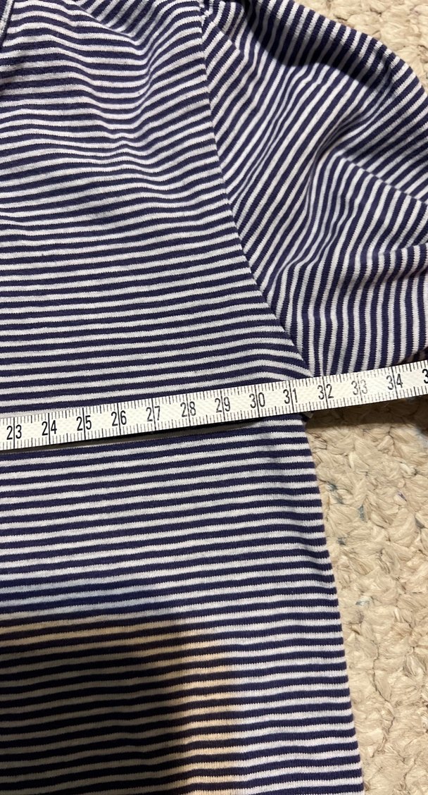 Uzun Kollu Kemerli çizgili Kız Elbisesi - Görsel 3