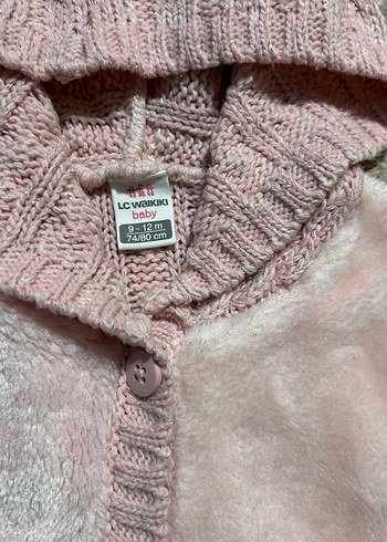 Kapüşonlu Pembe Kız Çocuk Yeleği kürklü - Görsel 2