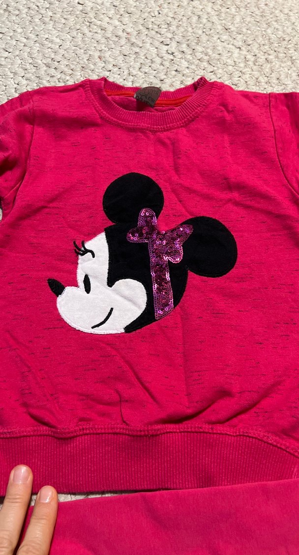 Kız Bebek Uzun Kollu Pembe eşofman - Görsel 2