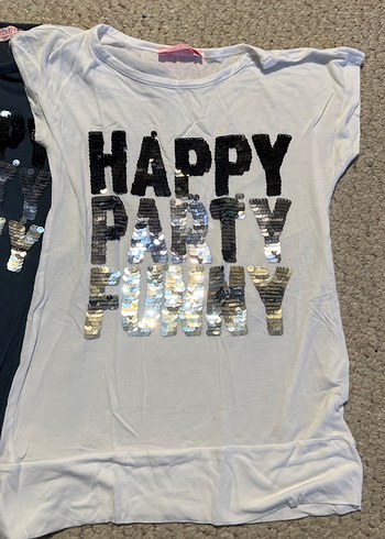 Kız Çocuk Çok Renkli Pamuklu Baskılı Tişört - Görsel 3