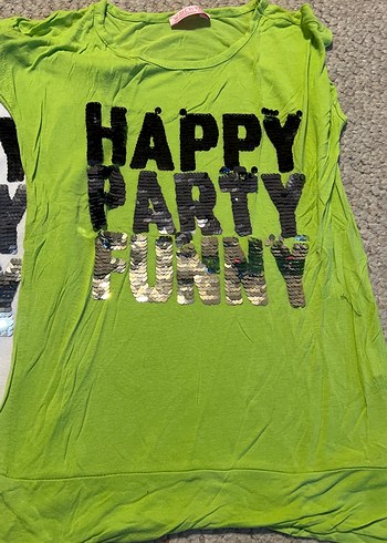 Kız Çocuk Çok Renkli Pamuklu Baskılı Tişört - Görsel 2