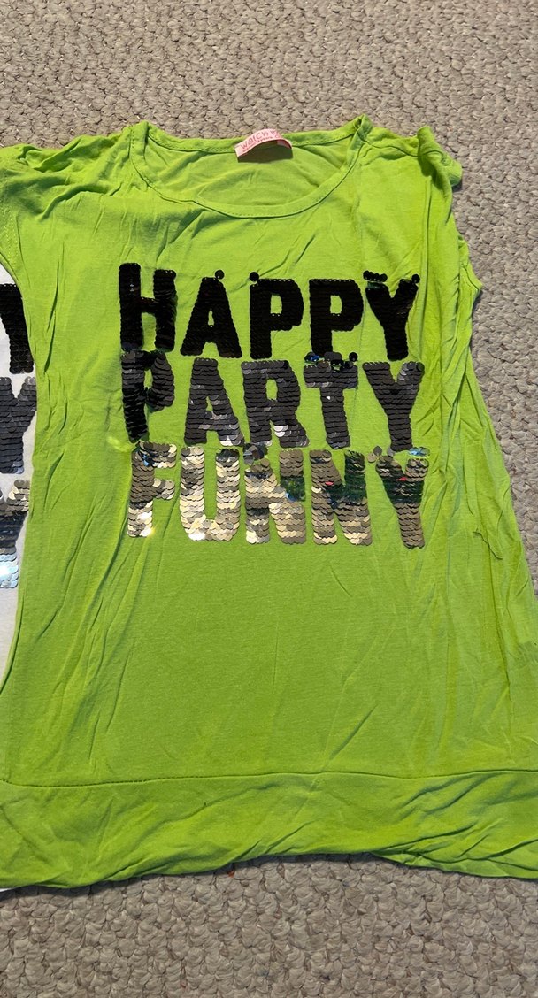 Kız Çocuk Çok Renkli Pamuklu Baskılı Tişört - Görsel 2