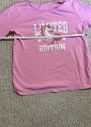 Kız Çocuk Pembe Uzun Kollu Baskılı Tişört - Görsel 3