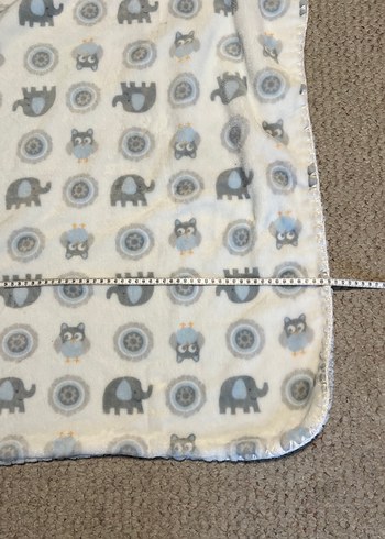 Gri Desenli kadife yurtdışından  Çocuk Battaniyesi - Görsel 5