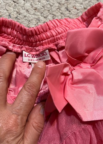 Kız Çocuk Pembe Fırfırlı Etek - Görsel 2