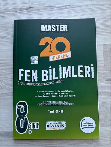 OKYANUS MASTER FEN BİLİMLERİ 8. SINIF DENEME