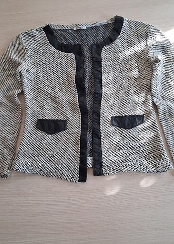 Düğmeli Gri Kadın Ceket - Görsel 3