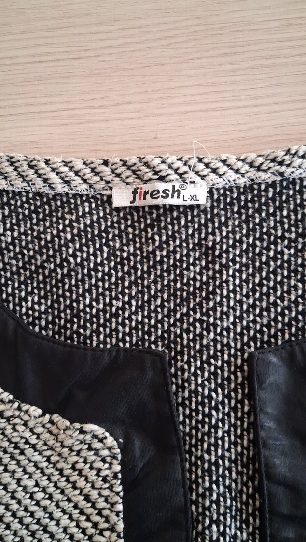 Düğmeli Gri Kadın Ceket - Görsel 2