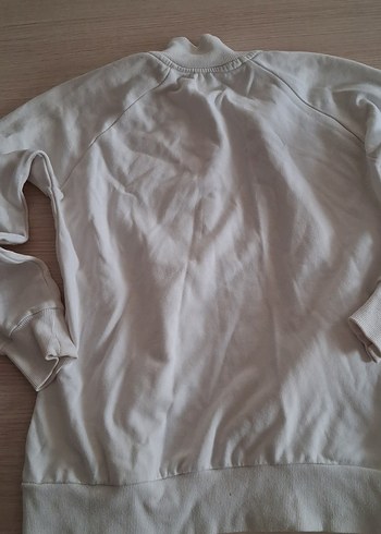 Beyaz Fermuarlı Kadın Ceket - Görsel 3