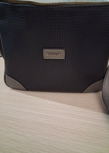 Gri Deri Kadın Çanta - Görsel 8