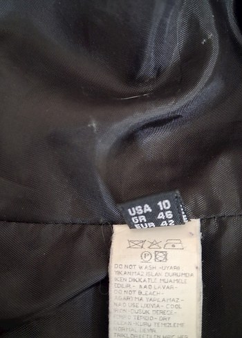 Kadın Siyah Süet Düğmeli Blazer Ceket - Görsel 5