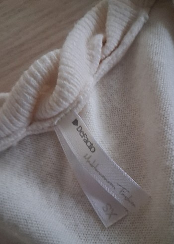 Bej Kadın Triko Kazak, Uzun Kollu, fit kesim - Görsel 2