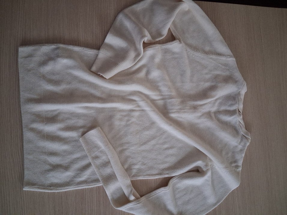 Bej Kadın Triko Kazak, Uzun Kollu, fit kesim - Görsel 5