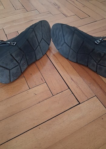 Siyah Deri Fermuarlı Stiletto Topuklu Bot - Görsel 7