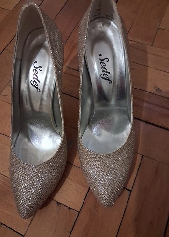 Sedef Bej Parlak  Abiye Ayakkabı - Görsel 2