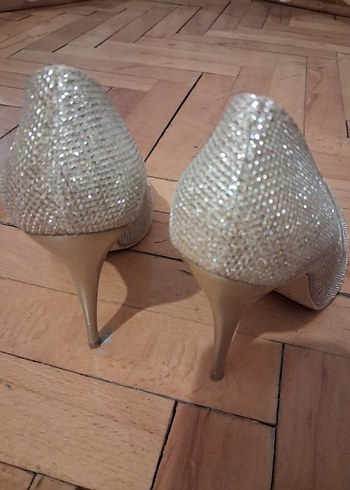 Sedef Bej Parlak  Abiye Ayakkabı - Görsel 5