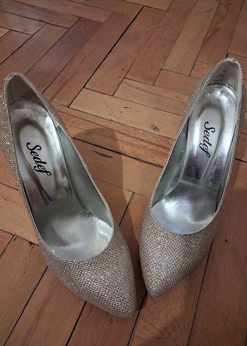 Sedef Bej Parlak  Abiye Ayakkabı - Görsel 6