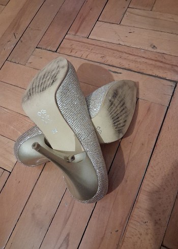 Sedef Bej Parlak  Abiye Ayakkabı - Görsel 4