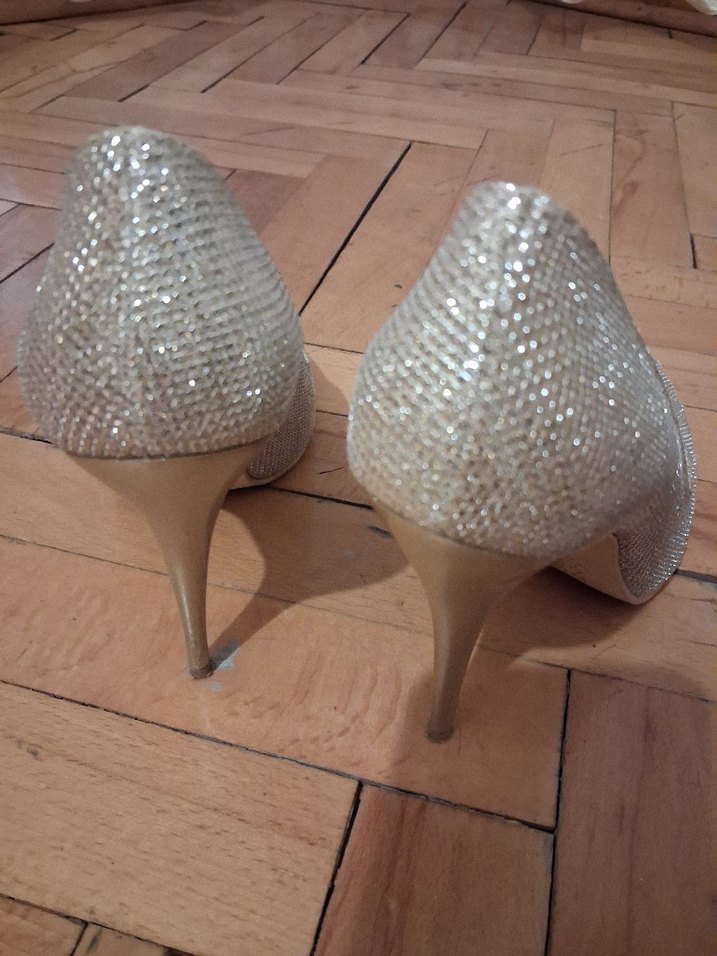 Sedef Bej Parlak  Abiye Ayakkabı - Görsel 5