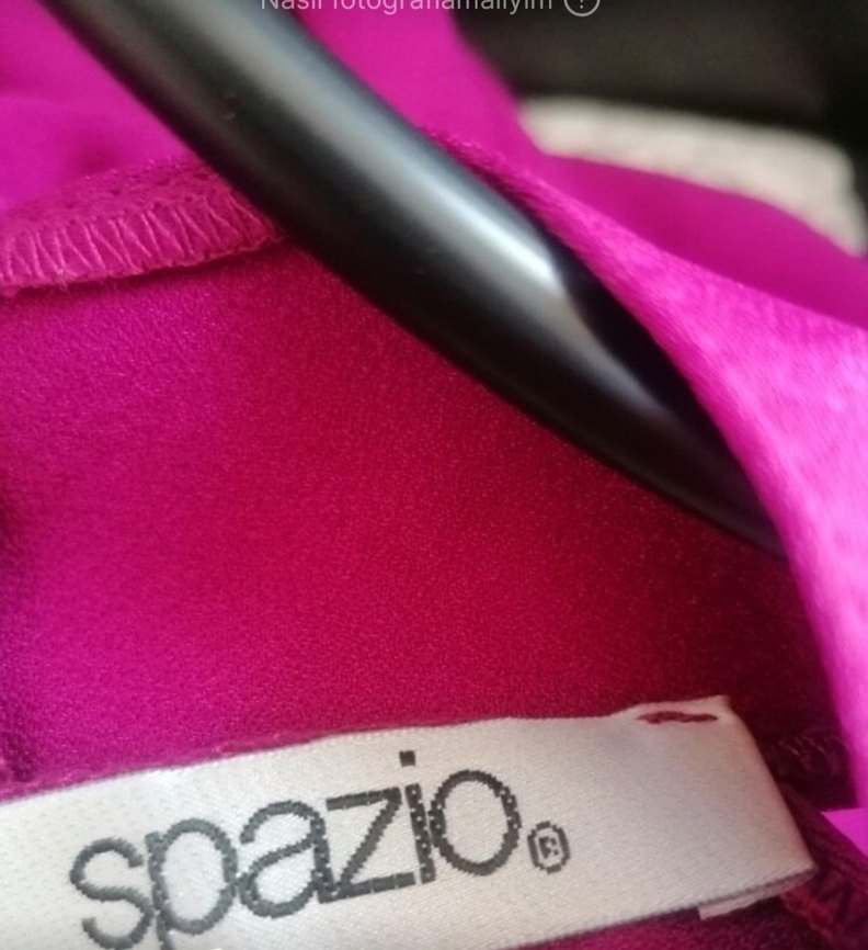 Mor Uzun Drapeli Straplez Kadın Abiye Elbise - Görsel 3