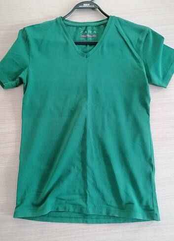 s Beden yeşil Renk Basic tshirt 