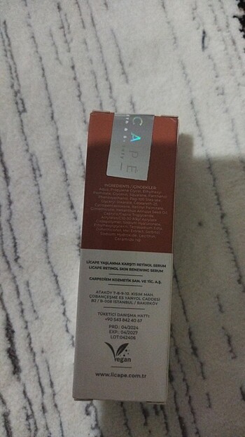  Beden Licape retinol