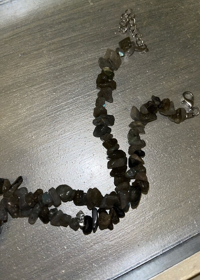 labradorit doğal taş kolye - Görsel 3