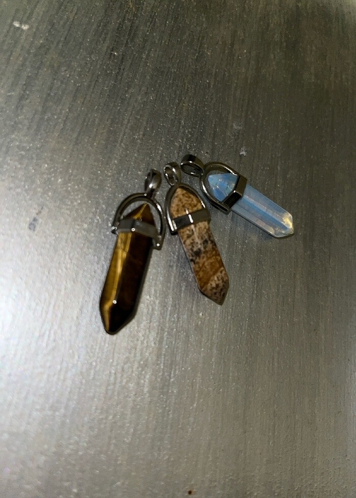 doğal taş kolye ucu set - Görsel 2