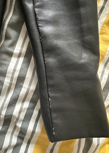 Siyah Deri ceket - Görsel 6