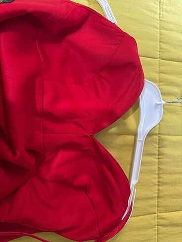 Kırmızı abise elbisesi - Görsel 5