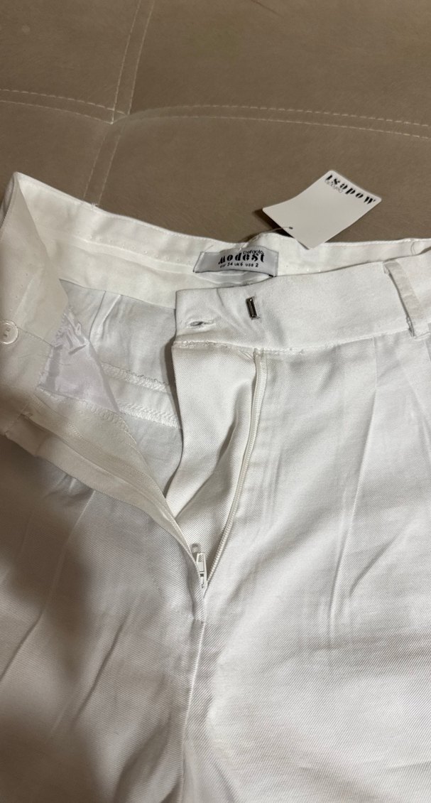 Bayan beyaz pantolon - Görsel 4