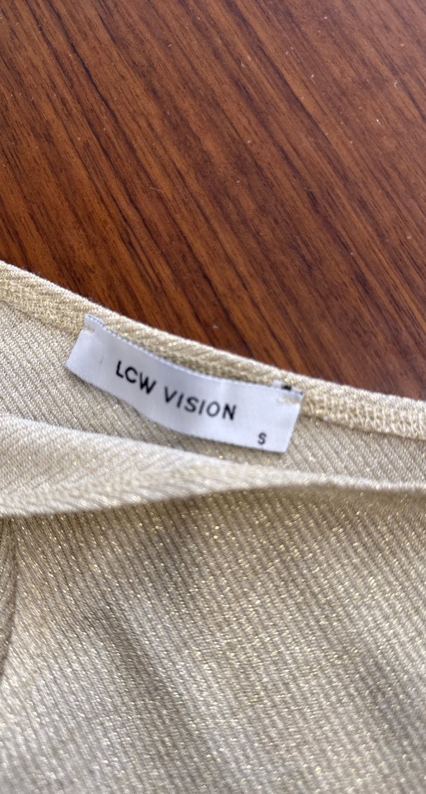 Bej V Yaka Kolsuz Midi Kadın Atlet - Görsel 2