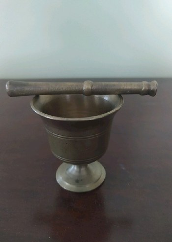 Gri Metal Havan ve Havan Tokmağı - Görsel 2