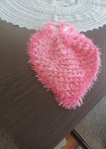 Kahverengi El Örgüsü Banyo Lifi - Görsel 2