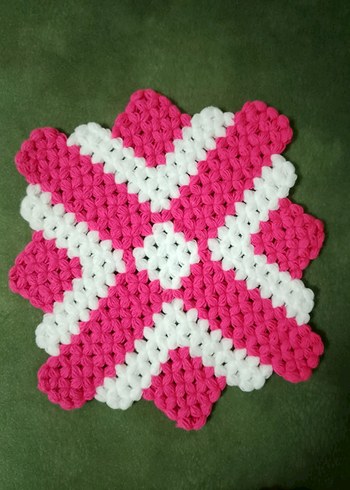 Sarı ve Kahverengi Örgü Banyo Süngeri - Görsel 2