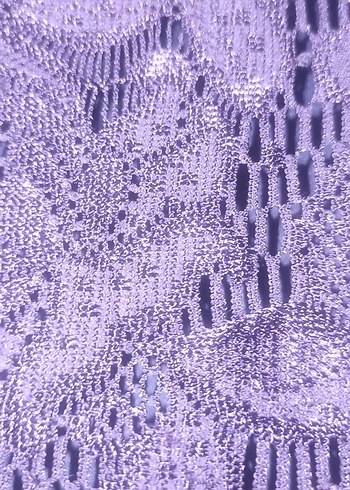 Mor Dökümlü abiye elbise - Görsel 6