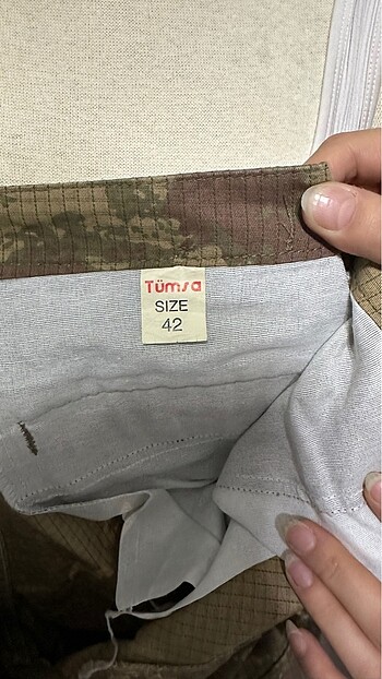 42 Beden haki Renk Kamuflaj pantolon