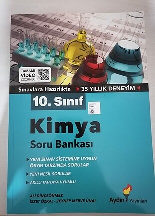 Aydin yayınları 10.sınıf kimya test kitabı