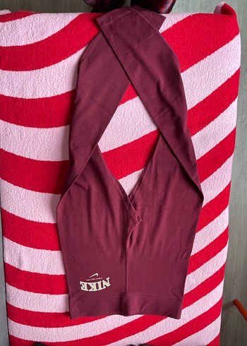 Nike Kadin Bordo Nike Fermuarli Sweatshirt