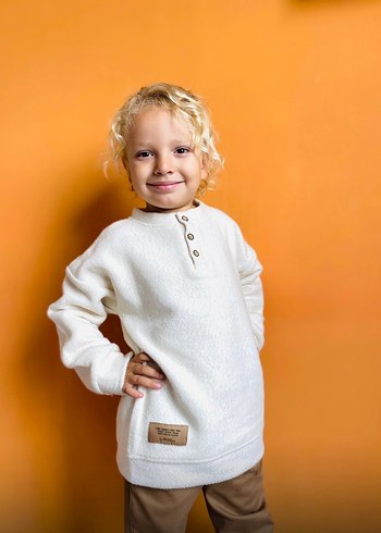 Erkek Çocuk Kahverengi Bağcıklı Rahat Eşofman - Görsel 3