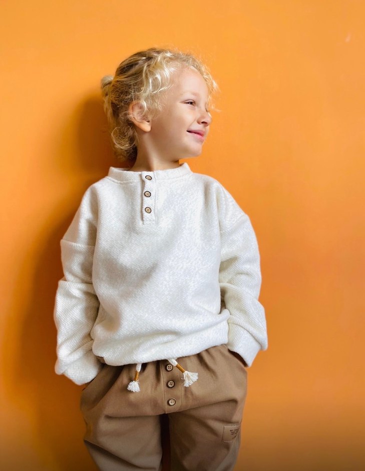 Erkek Çocuk Kahverengi Bağcıklı Rahat Eşofman - Görsel 2