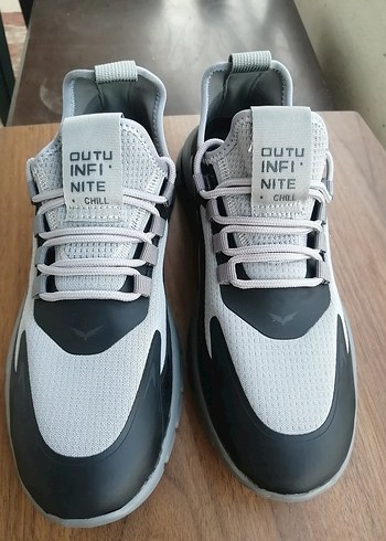 Gri Bağcıklı Erkek Spor Ayakkabı - Görsel 7