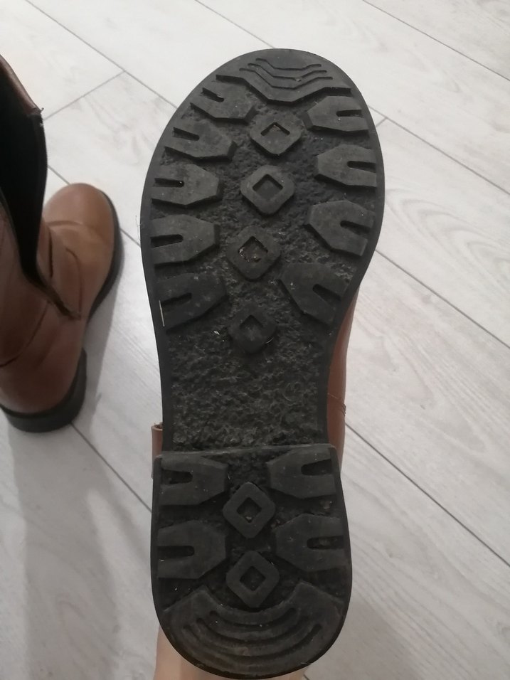 Kahverengi Deri Tokalı Biker Bot - Görsel 4