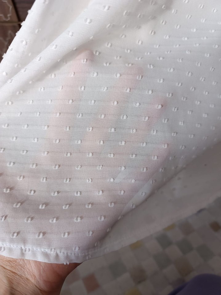 Beyaz Fırfırlı Bohem Bluz vintage - Görsel 3