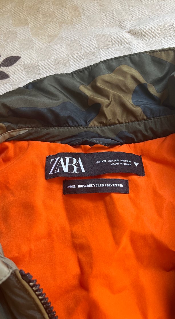 ZARA Kamuflaj Desenli kadın ceket - Görsel 2