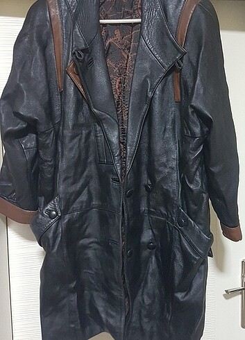 Vintage unisex deri ceket 