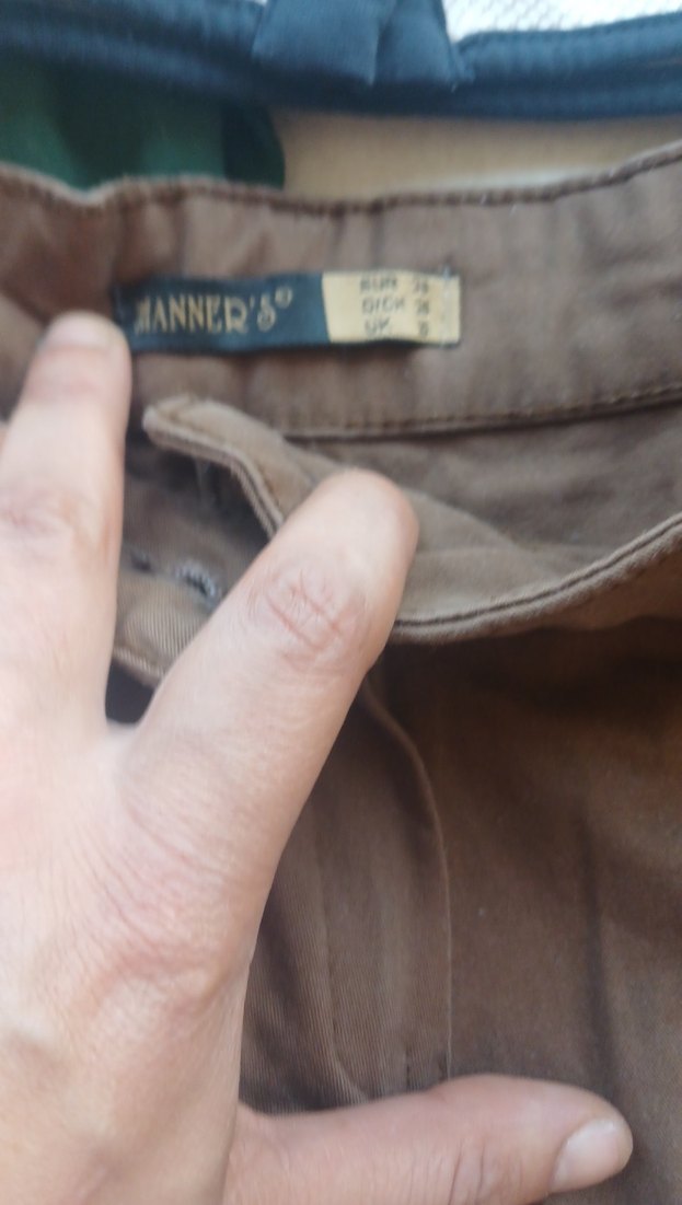 Düğmeli Kahverengi Hamile Mini Şort - Görsel 3