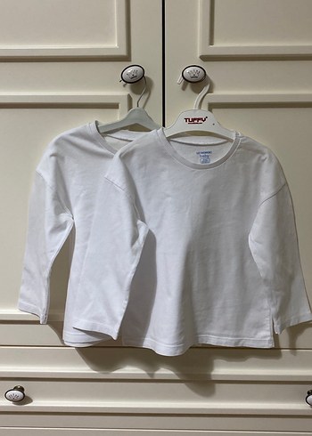 Beyaz Çocuk Uzun Kollu İçlik - Görsel 2