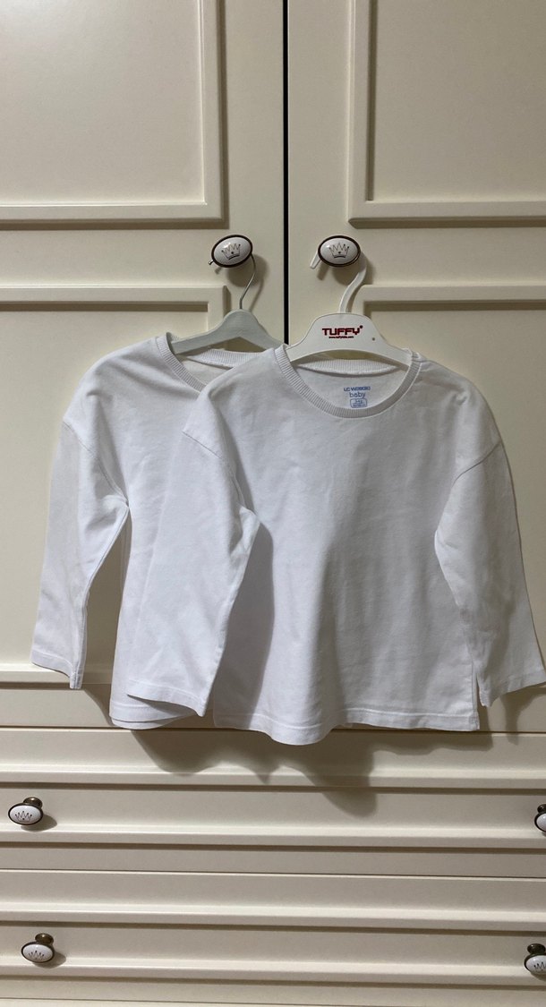 Beyaz Çocuk Uzun Kollu İçlik - Görsel 2