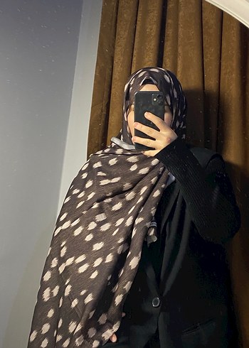 Kahverengi Ceylan desen Şal - Görsel 2